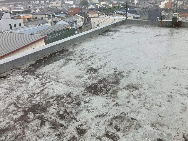 雨漏りが生じた陸屋根